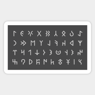 Old Turkic Alphabet Magnet